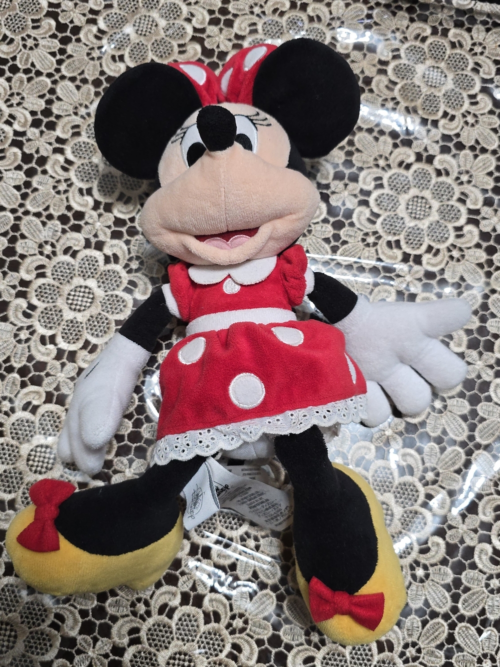 Disney Minnie Mouse Plush Toy in Red, White, Black, Yellow
